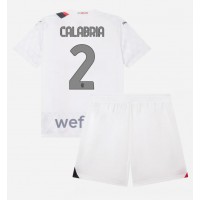 AC Milan Davide Calabria #2 Replika babykläder Bortaställ Barn 2023-24 Kortärmad (+ korta byxor)